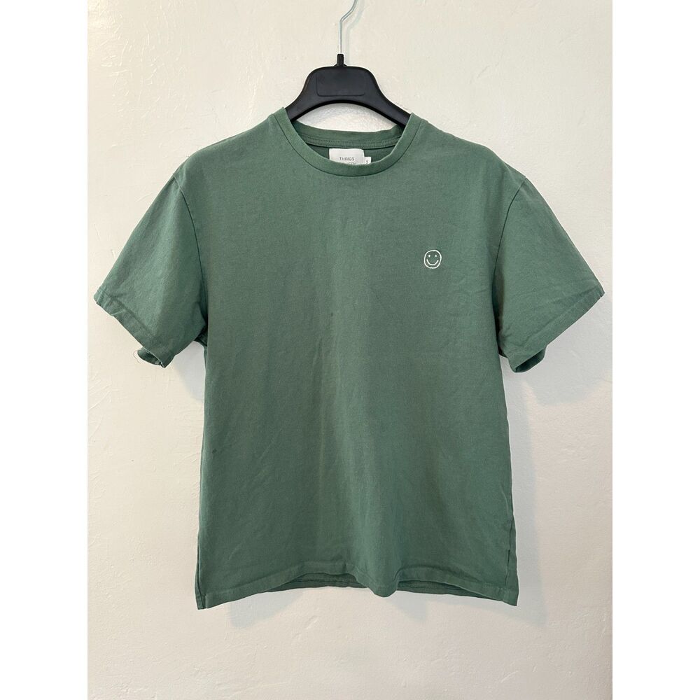 Things Between Unisex 100% Cotton Green T Shirt Size S